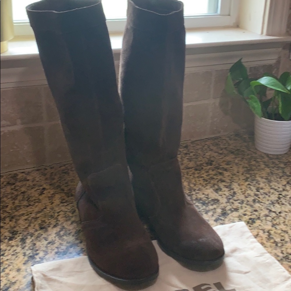 Diesel Brown Suede Boots